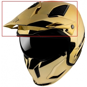 MT HELMETS STREETFIGHTER SV gold helmet peak