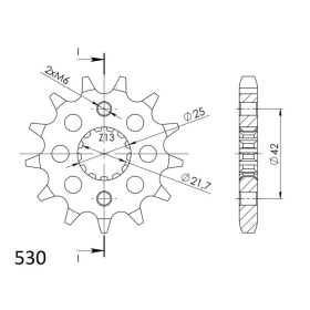 Supersprox / JT Front sprocket 513.17 17t