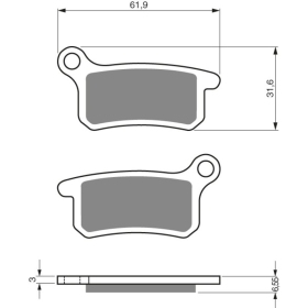 GOLDFREN Brake Pads 185 AD Gas Gas / Husqvarna / Ktm