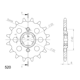 Supersprox / JT Front sprocket 281.15