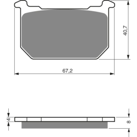 GOLDFREN Brake Pads 127 AD Kawasaki