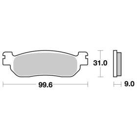 Sbs Brakepads 728HF Ceramic YAMAHA