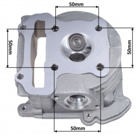 Cylinder head set GY6 50cc 4T 39mm JJ1P39QM / 139QMB