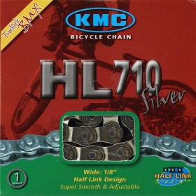 KMC chain HL1 Wide 1 speed 100L silver