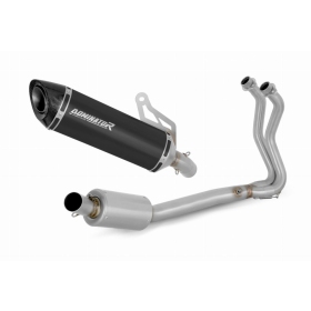 Kawasaki Z400 2018-2023 Full Exhaust System Collector Silencer HP8 BLACK + dB killer