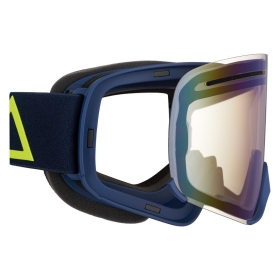 AMOQ Vision Vent+ Magnetic Motocross / Snow Goggles Navy / Gold (Gold Mirror)