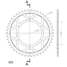 Supersprox / JT Rear sprocket 498.46 46t