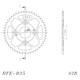 Supersprox / JT Rear sprocket 835.45