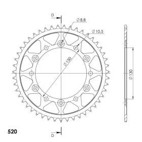 Supersprox / JT Rear sprocket 245/3.47 47t