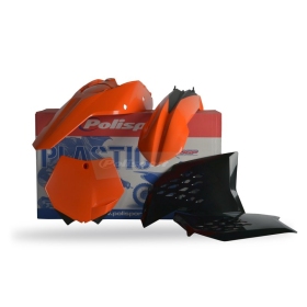 Polisport plastic kit SX 2007-2010 Orange / Black