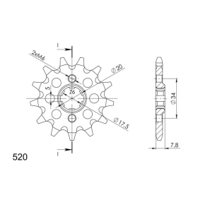 Supersprox / JT Front sprocket 327.15 15t