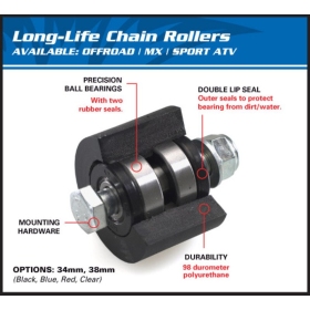 ALL BALLS Upper/Lower Chain Roller HM CRE-F/CRM 450 02-13/HONDA CRF 250-450R 05-24/KAWASAKI KX 250-450F 07-24