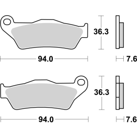 Brembo MX pad set APRILIA / DUCATI / KAWASAKI / HONDA / SUZUKI 