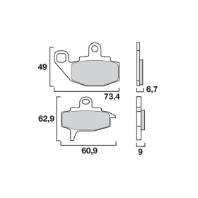   Brembo Brakepads Carbon-Ceramic Off-Road KAWASAKI