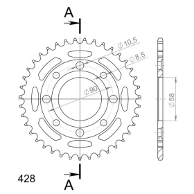 Supersprox / JT Rear sprocket 269.39 39t