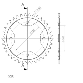 Supersprox / JT Rear sprocket 1480.38 38t