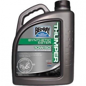 BEL-RAY WORKS THUMPER. ESTER 10W50 synthetic oil 4T  4L