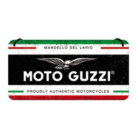 Metal tin sign MOTO GUZZI ITALIAN MOTORCYCLES 10x20
