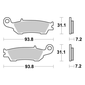 Sbs Brakepads 840RSI Racing Sintered FANTIC / YAMAHA