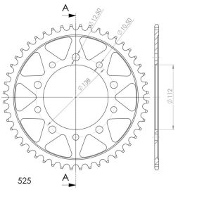 Supersprox Rear sprocket 1304.47 47t