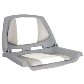 OS FISHERMANS SEAT FOLDING PADDED GREY / WHITE