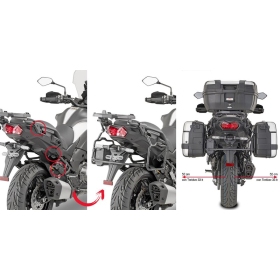 Givi PLR4126 greito nuėmimo šoninių daiktadėžių laikikliai KAWASAKI KLZ1000 19-22