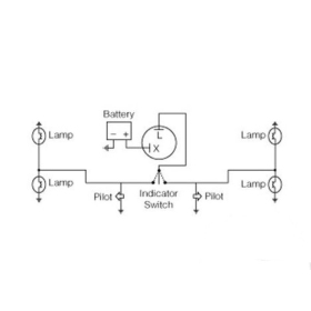 MECHANICAL INDICATOR RELAY JMP 6V 2 POLE