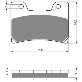 GOLDFREN Brake Pads 028 S3 Yamaha