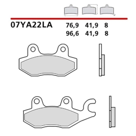 Brembo Brakepads Sintered  CAGIVA / HONDA / HYOSUNG / JINCHENG / KAWASAKI / KREIDLER / MOTOR UNION / SUZUKI / TRIUMPH / YAMAHA