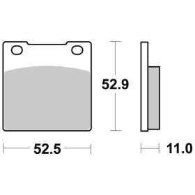 Sbs Brakepads 526HF Ceramic HONDA