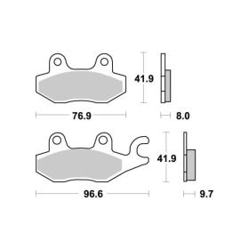 Sbs Brakepads 633HF Ceramic TRIUMPH / YAMAHA