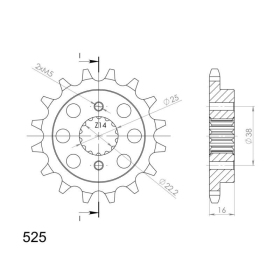 Supersprox Front sprocket 740.15 15t