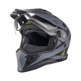 Helmet with heated visor AMOQ Adaptor Black/Grey/HiVis