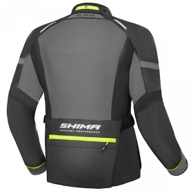 SHIMA ALPHA textile jacket black / fluo