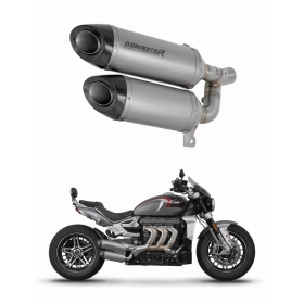 TRIUMPH ROCKET 3 GT 2019 - 2024 Exhaust Silencer Muffler Titanium HP8 + dB killer