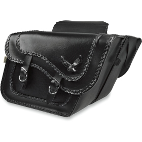 WILLIE & MAX Black Magic Leather bags 40,5x28x16,5cm 2pcs