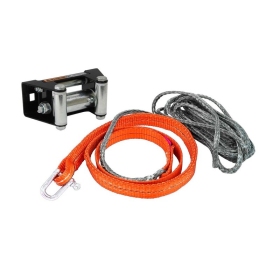 Bronco Winch strap kit with fairlead roller 1,5m + 5,5m