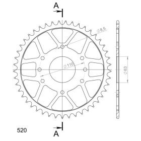 Supersprox Rear sprocket 890.45