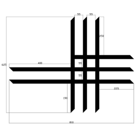 CROSS-PRO 3x3x3 Nerf-Bars Universal Straps