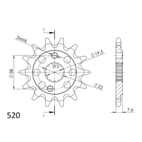 Supersprox / JT Front sprocket 1401.14