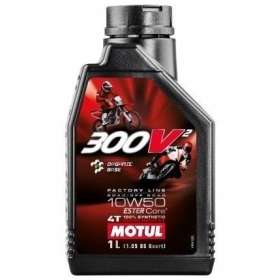 MOTUL 300V² FACTORY LINE 10W50 synthetic oil 4T 1L