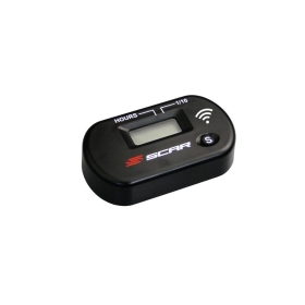 Scar wireless hour meter working by vibrations - Black