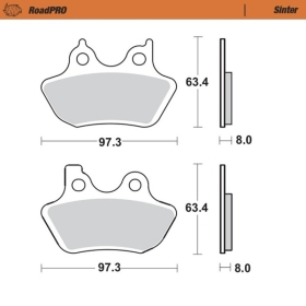 Moto-Master Brakepads Harley-Davidson