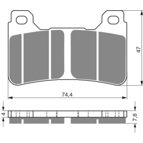 GOLDFREN Brake Pads 214 S3 Honda / Yamaha