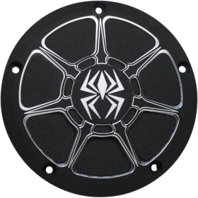 REKLUSE Derby Clutch Cover - Aluminium Black Wrinkle - Harley Davidson 1690 / 1745 2015-2019