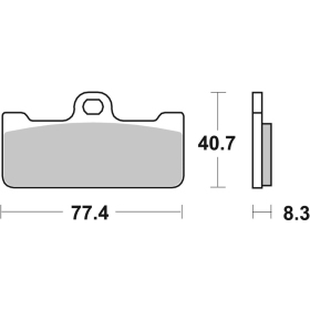 Sbs Brakepads 695DS-2 Dual Sinter 2 APRILIA