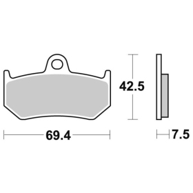 Sbs Brakepads 763LS Sintered MV AGUSTA