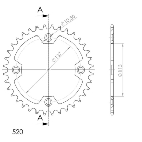 Supersprox / JT Rear sprocket 1760.36