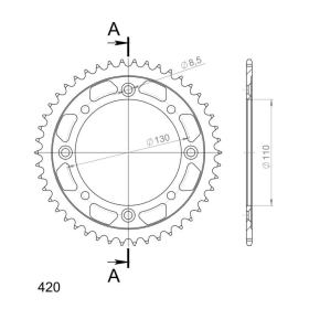 Supersprox / JT Rear sprocket 455/1465.46 46t