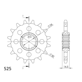 Supersprox Front sprocket 1332.16 16t